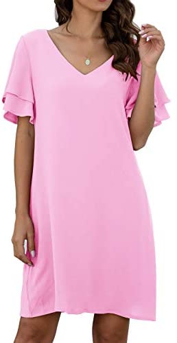 QIXING-Womens-Summer-Casual-Loose-Mini-Dress-V-Neck-Bell-Short.jpg