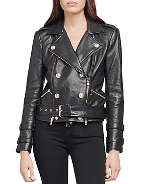 L'Agence Billie Belted Leather Jacket L'Agence Billie Belted Leather Jacket