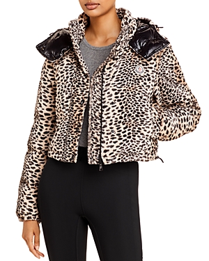 Moncler Avoine Faux Fur Cropped Puffer Jacket Moncler Avoine Faux Fur Cropped Puffer Jacket