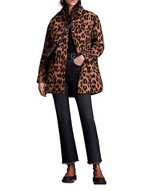 Allsaints Sophie Leopard Print Jacket Allsaints Sophie Leopard Print Jacket