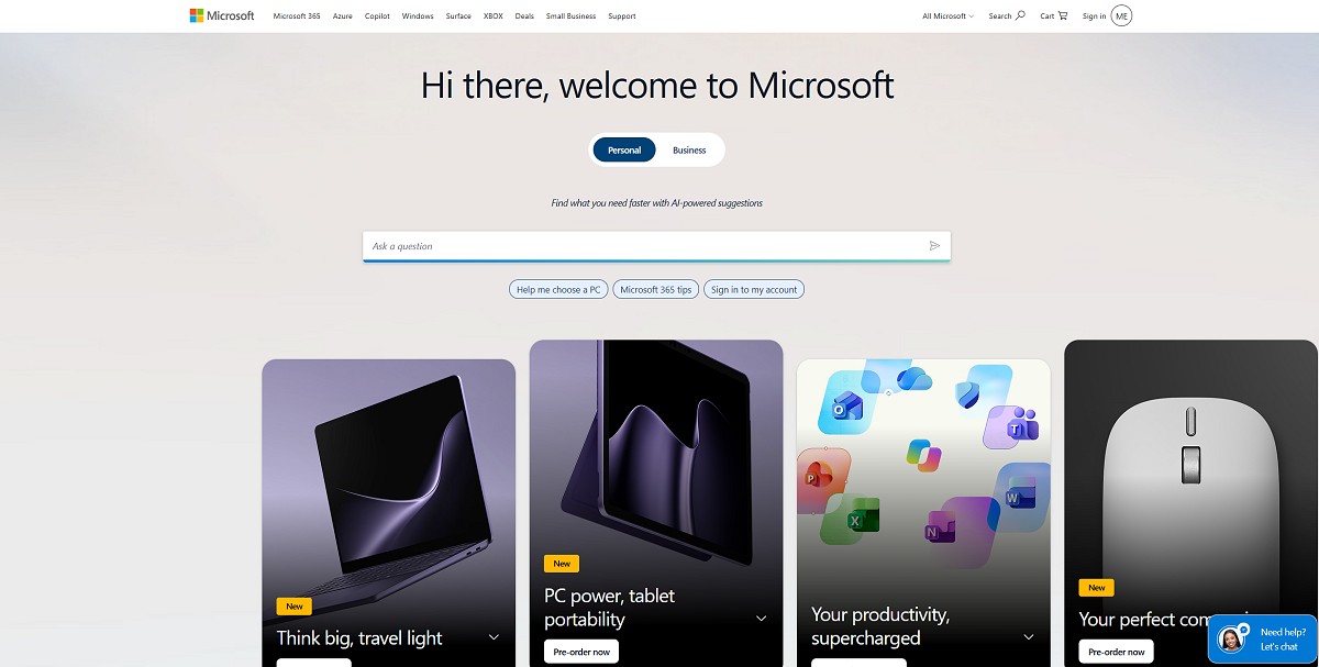 Microsoft Surface and technology products