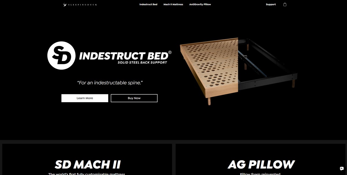 Sleeping Duck mattress and sleep products